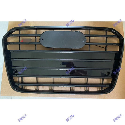 Front Bumper Grille Mesh Grill Fit for Audi A6 C7 2012 2013 2014 2015 All Black