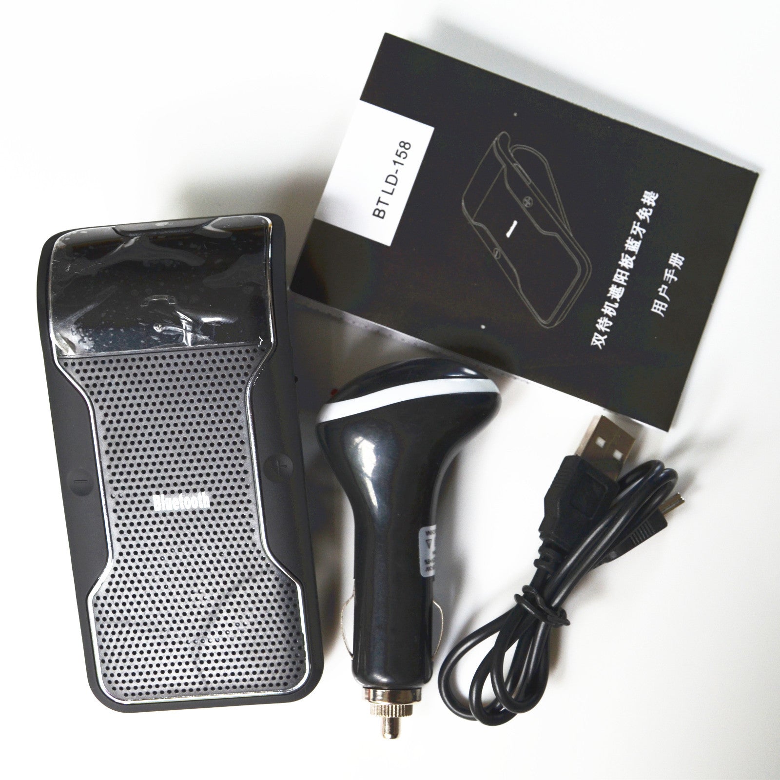 Sun Clip Car Wireless Hands- Mobile Phone Bluetooth Music Play Sun Block Cl