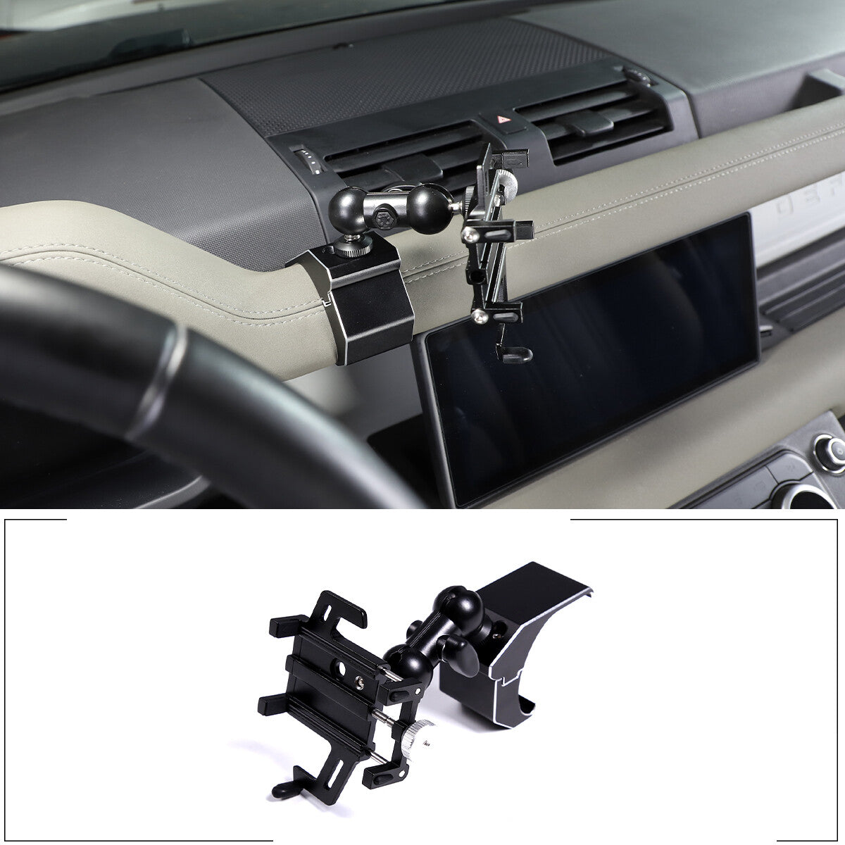 Central phone holder/stand suitable for Land Rover for Defender 90 110 20-2022