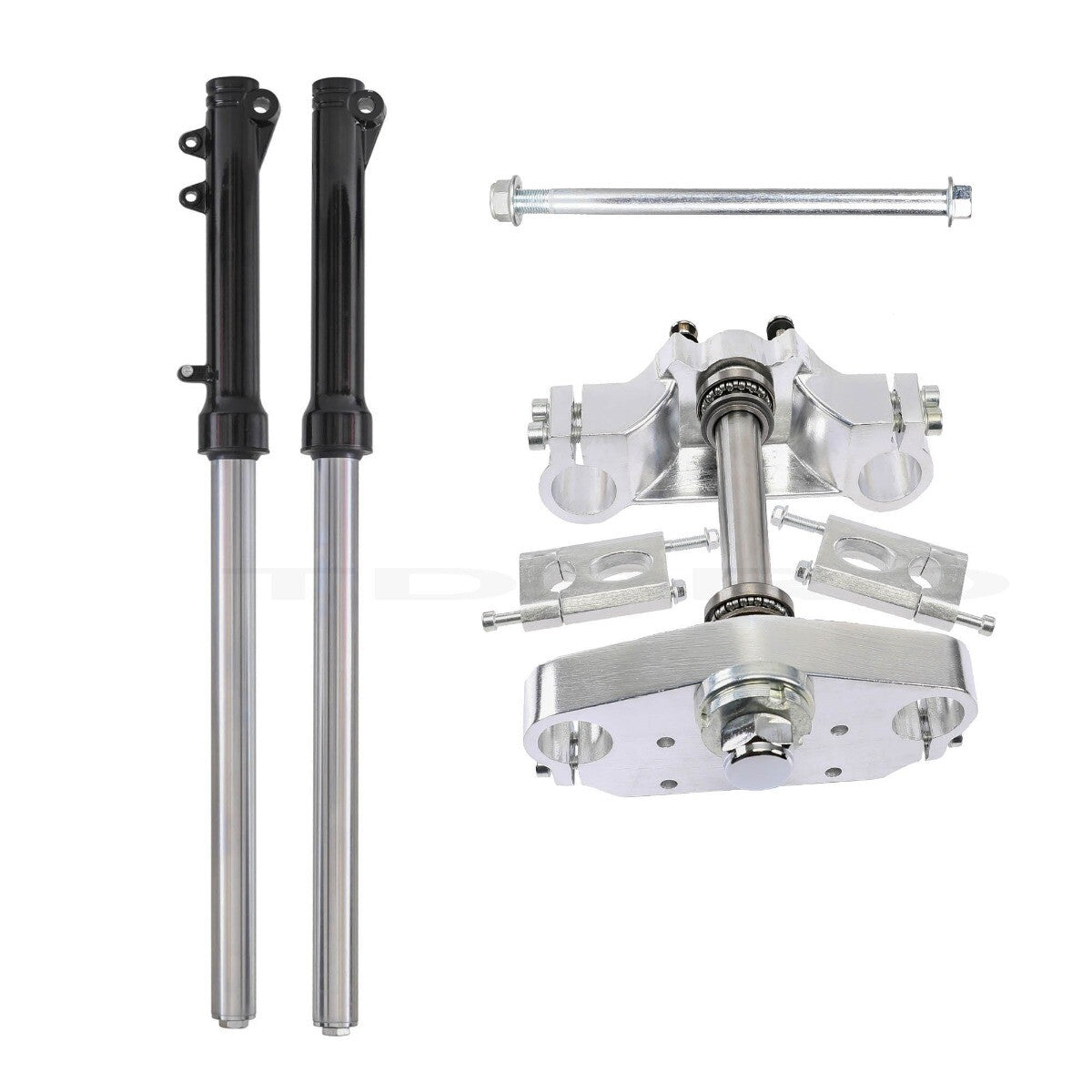 Three-axis front fork suspension suitable for Dirt Pit bicycles 110cc, 125cc, and 150cc. (Taodao brand)