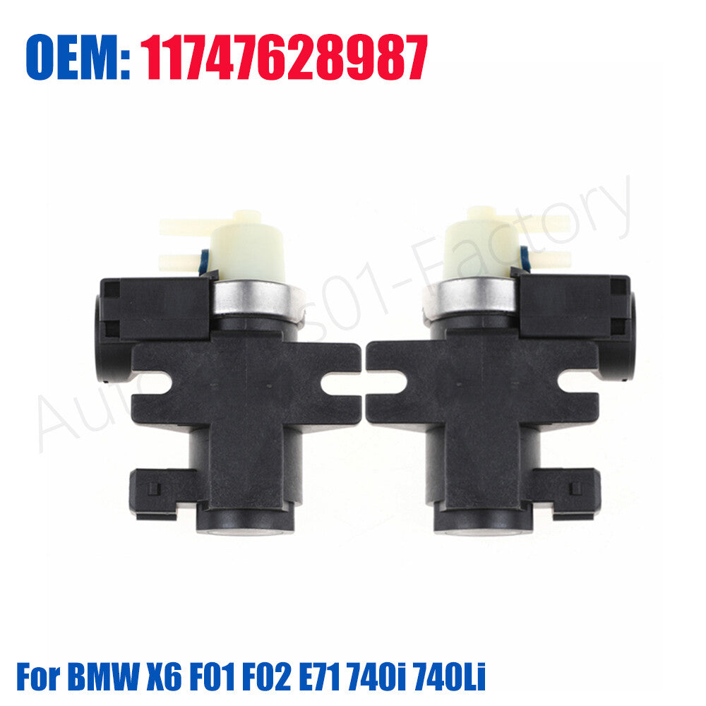 2PCS Turbocharger Boost Pressure Solenoid Valve for BMW F01 F02 X6 E71 E72