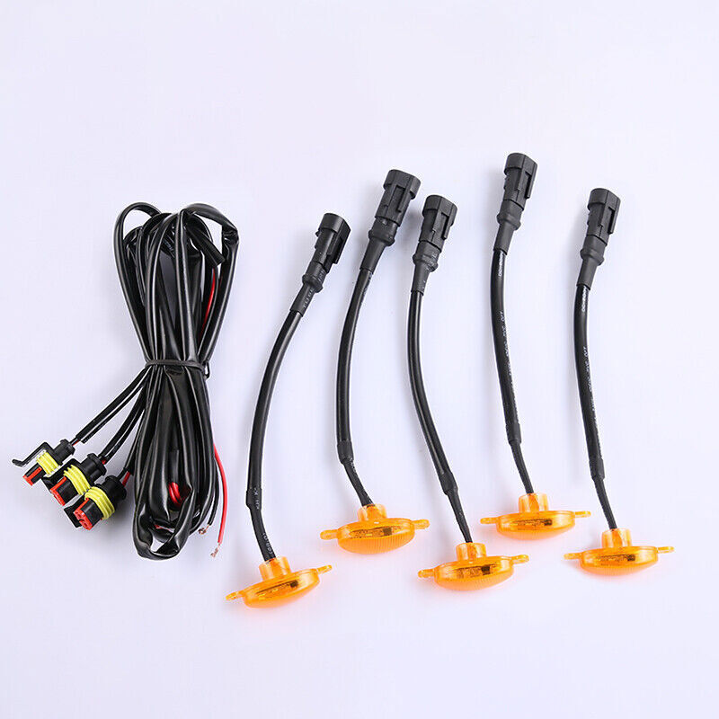 for Kia Telluride 2020-2024 yellow Style Front Grill LED Marker Light Kit