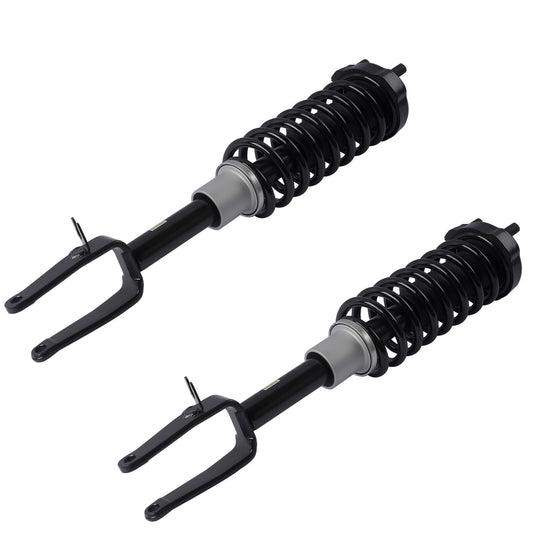 A pair of Assys hydraulic spring shock absorber struts for the front L&R of for Infiniti QX56 and QX80 (2011-21)
