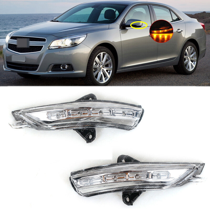 Pair rearview mirror turn signal light for Chevrolet Malibu 2012-2017
