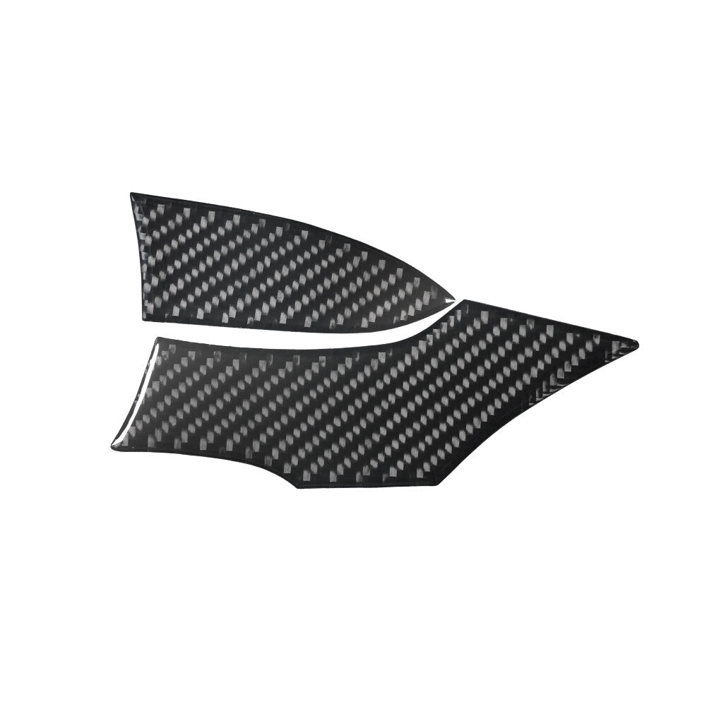 2Pcs Carbon Fiber Left Of Climate Control Cover Trim for Ford Fiesta 2011-2015
