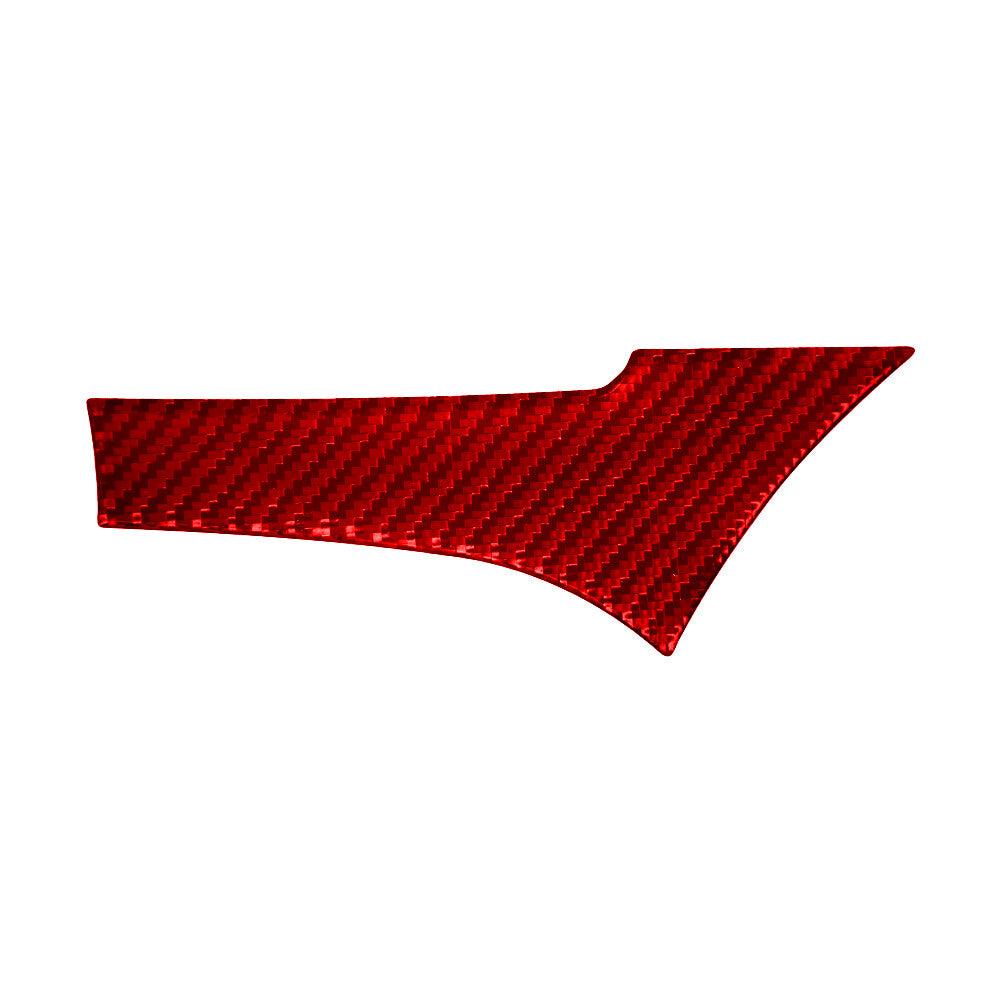 Red Carbon Fiber Above of Driver Side Vent Cover Trim for Toyota Hilux 2015-2021