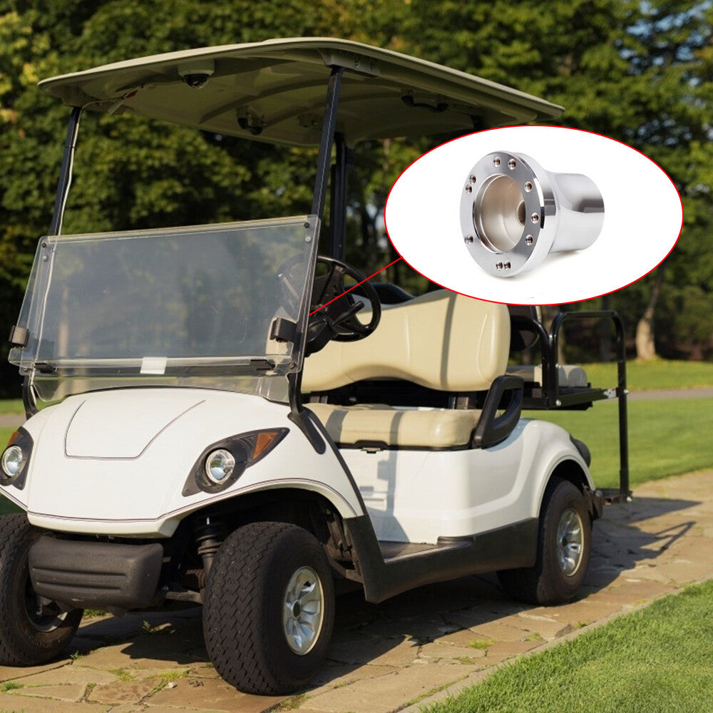 Chrome 5/6 Holes for Golf Cart Steering Wheel Hub Adapter for Club Car for DS