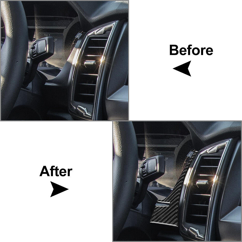 Carbon Fiber Speedometer Side Cover Trim for Ford Ranger Sport 2015-2022 2018