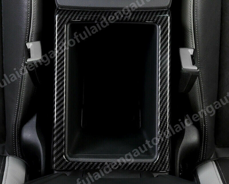 for Audi Q3 2019-2023 Carbon Fiber Inner Central Armrest Storage Box Frame trim