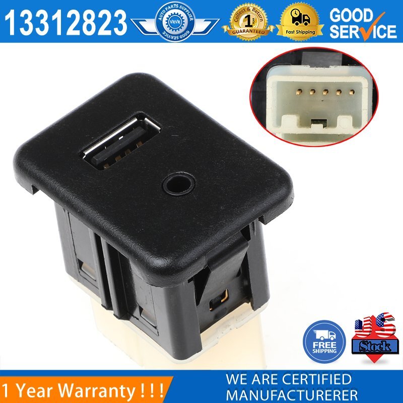 13312823 Center Console Aux/USB Port Connector Adaptor Fit for GMC Builk