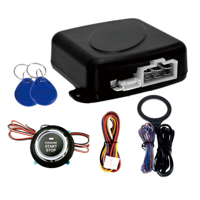 Car modification: ignition switch, engine start button, keyless entry to the US.