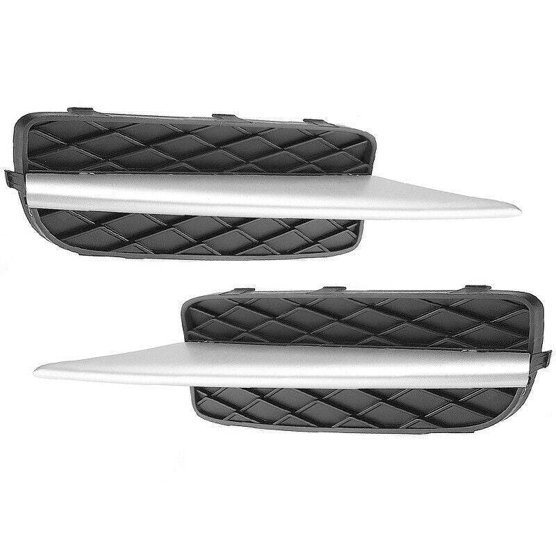 A pair of chrome-plated front bumper grille covers are suitable for 2007-2010 for BMW X5s.
