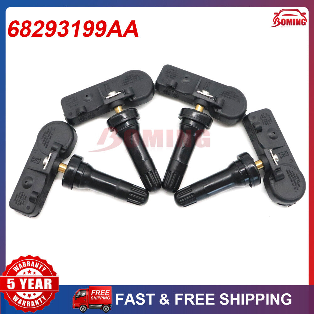 Package (4) new TPMS Tire Pressure Sensors for 2019-22 for Dodge for Ram 1500 DT 68293199AA