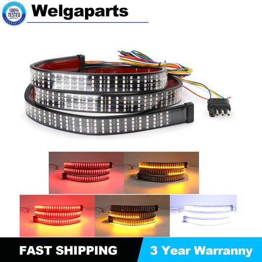 624 LED Truck Strip Tailgate Light 60 4 Rows Bar Reverse Brake Tail Signal Lamp