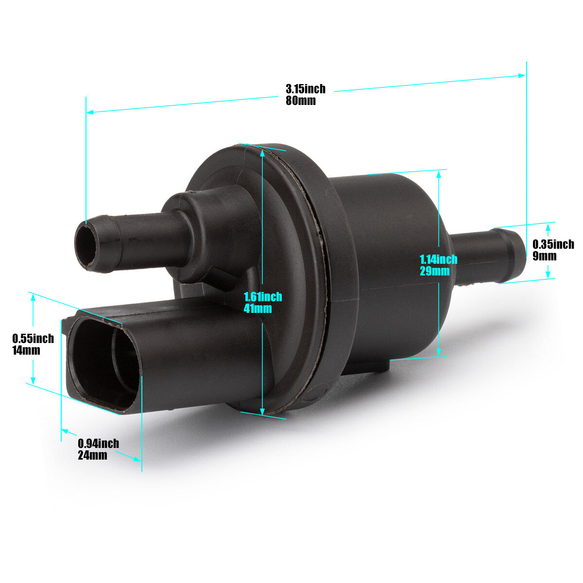 1PC for VW for GOLF for AUDI A4 S4 New 0280142345 Vapor Canister Purge Valve 6QE906517A
