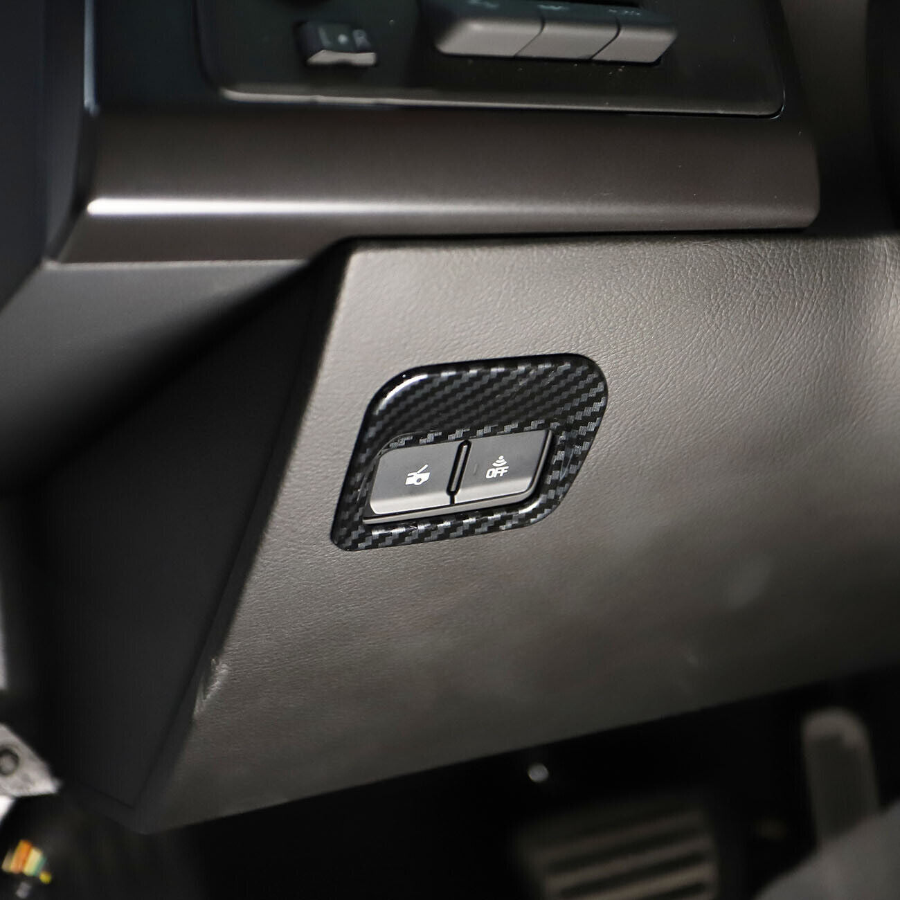 2014-2019 Carbon Fiber Trunk Switch Button Cover Trim for Chevrolet for Corvette C7