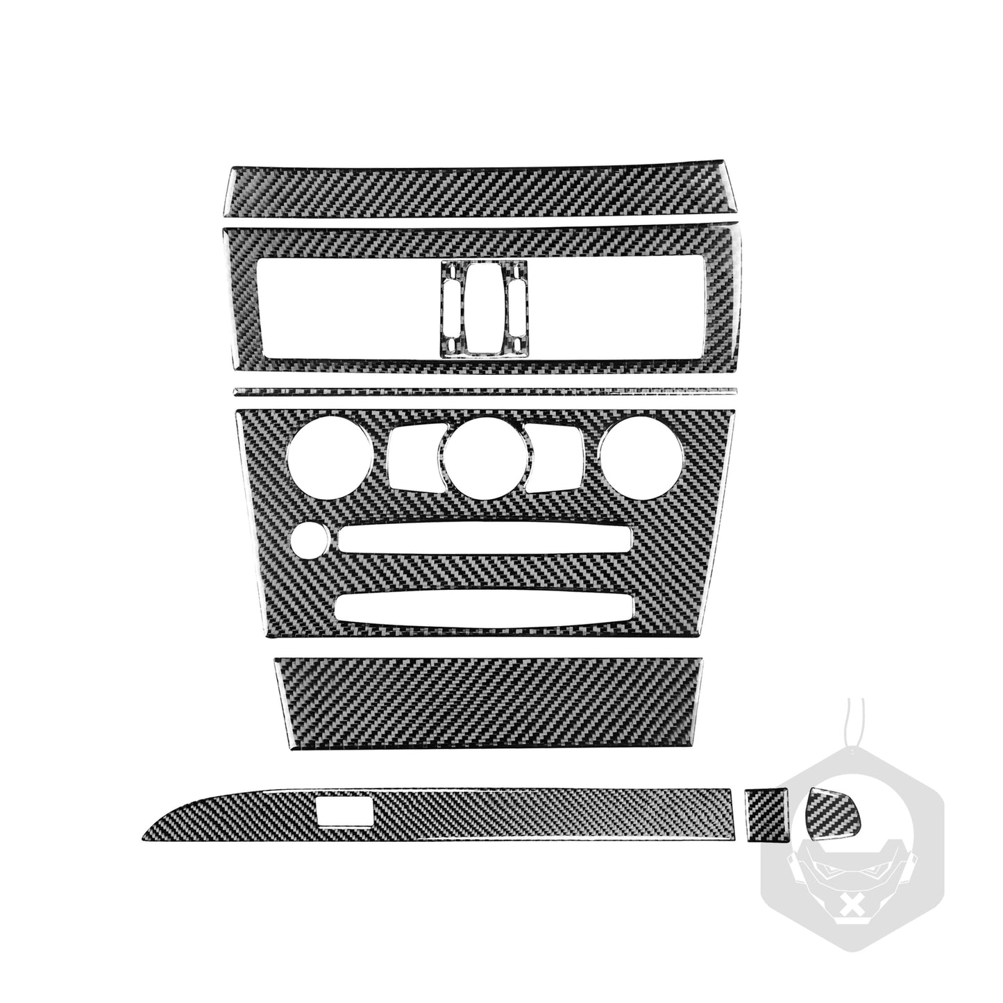 Carbon Fiber Central Console Panel Cover Trim for BMW 6 Series E63 E64 2004-2007