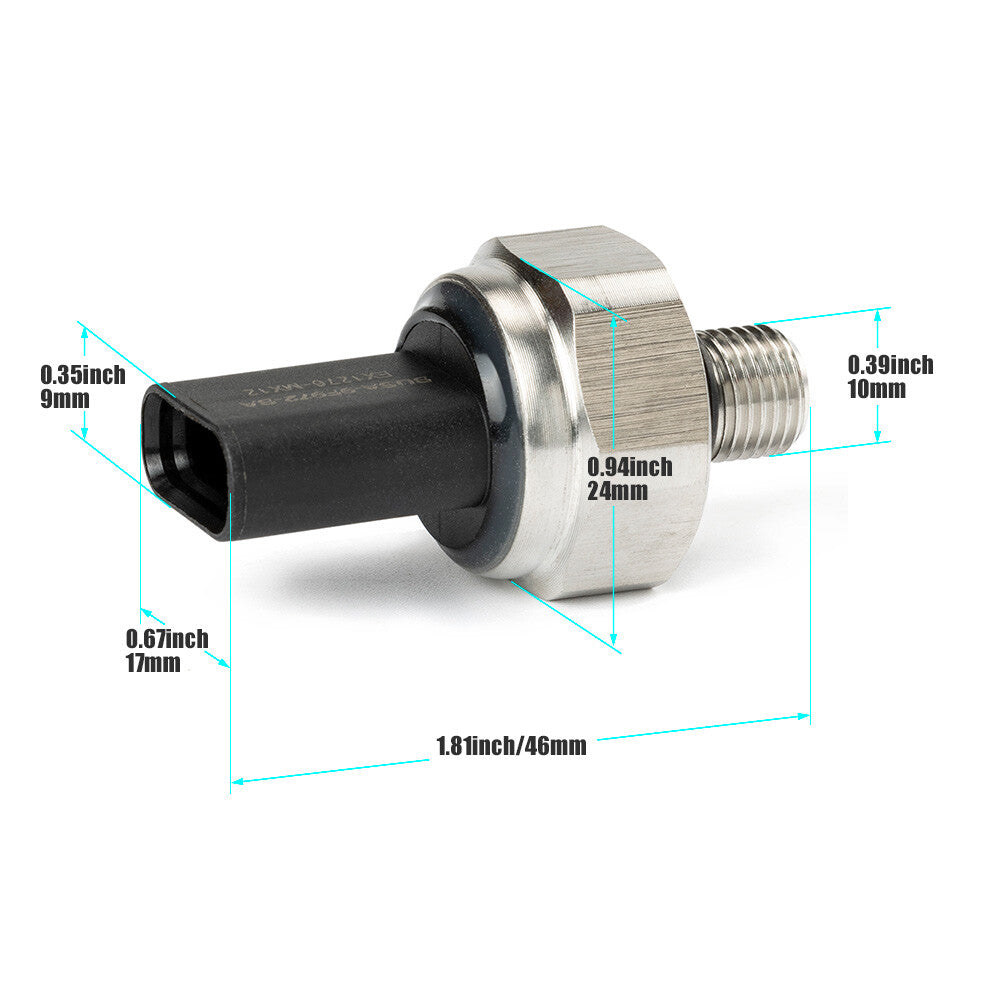 One BU5Z-9F972-B fuel pressure sensor for Ford Escape 1.5L and 2.0L, 2013-2019, brand new.