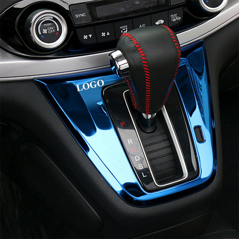 for Honda CR-V 2012-2016 Bright Blue Console Gear Shift Panel Frame Cover Trim