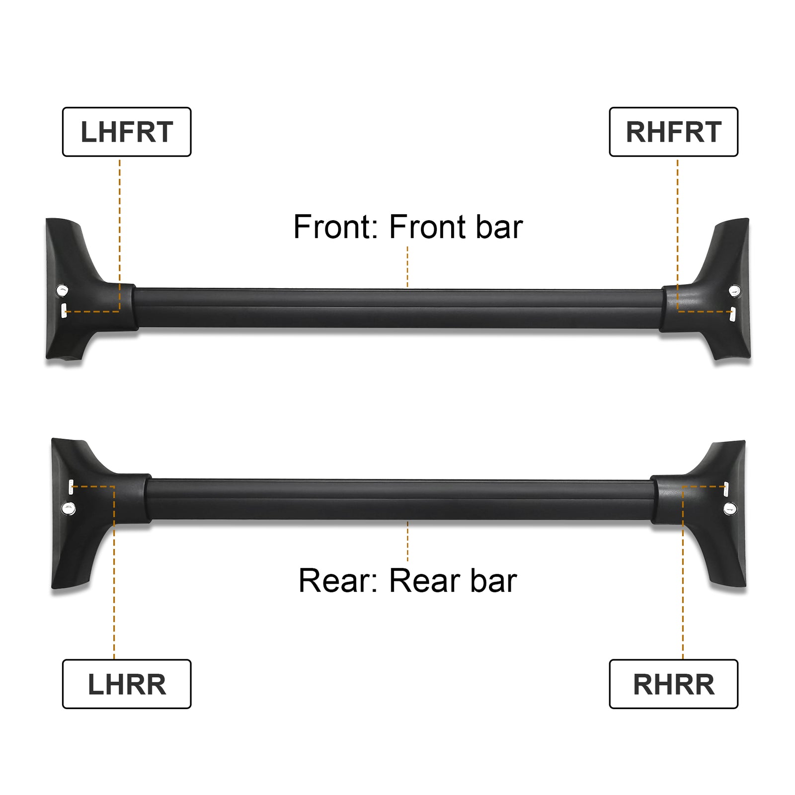 Lockable Cross Bars Roof Rack Rail Fits for Nissan Rogue SV SL X-Trail 2022-2024
