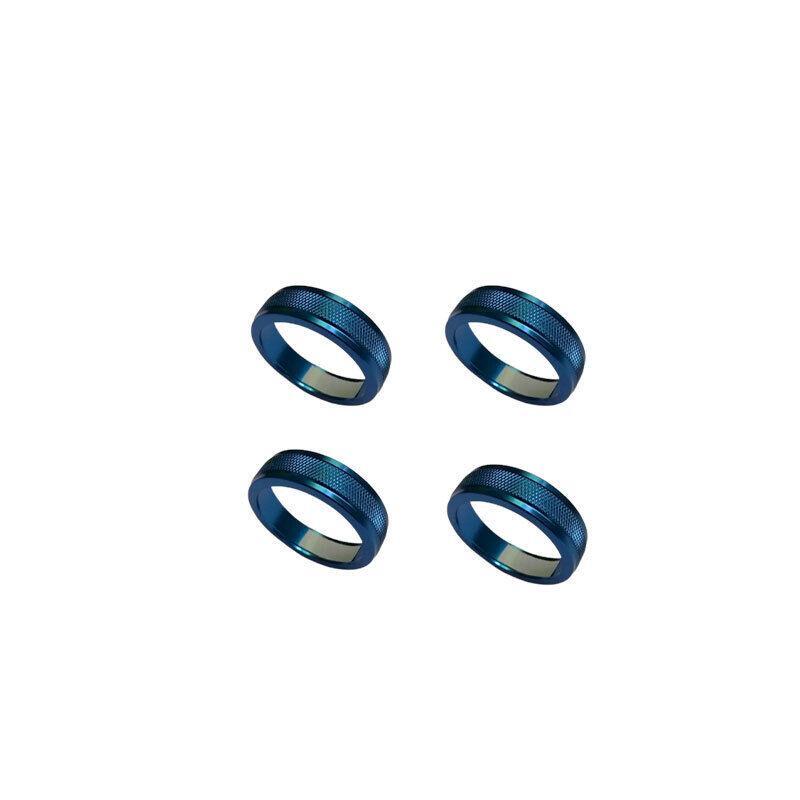 Blue Aluminium Air Conditioning Button Control Ring Trim for Volvo S60 2011-2018