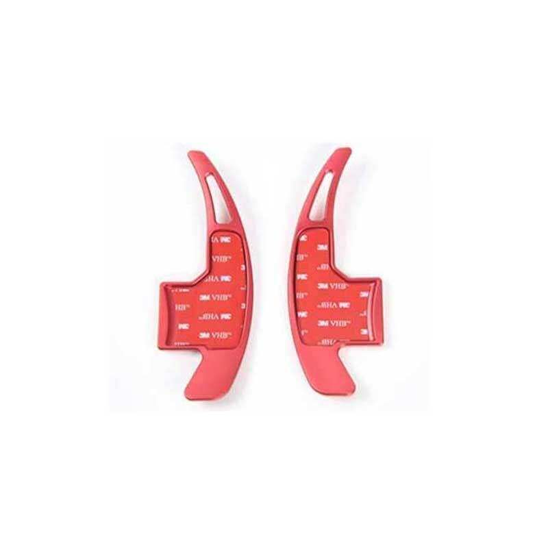 for Ford for Mustang 2015-2022 Red Aluminum Steering Wheel Shift Paddle Extension
