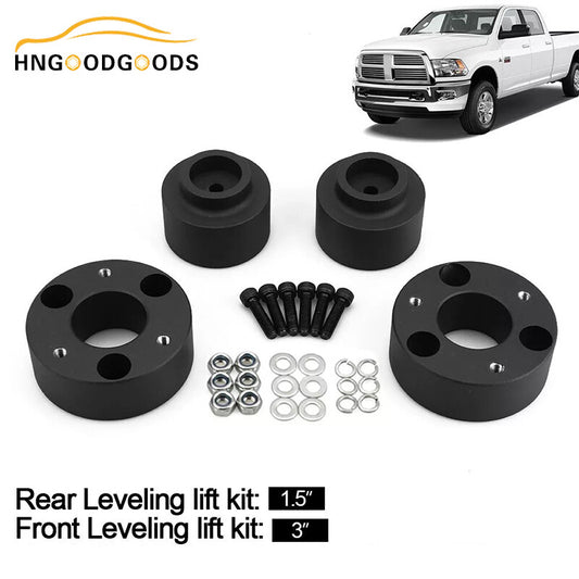 3-inch front + 1.5-inch rear full lift kit leveling kit for Dodge for Ram 1500 4WD 2009-2025