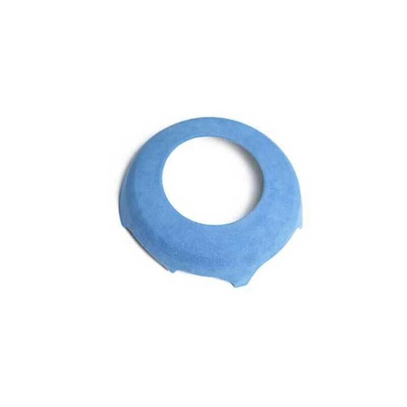 for Ford for Mustang 2015-2022 Dark Blue Suede Steering Wheel Cover Panel Trim 1PCS
