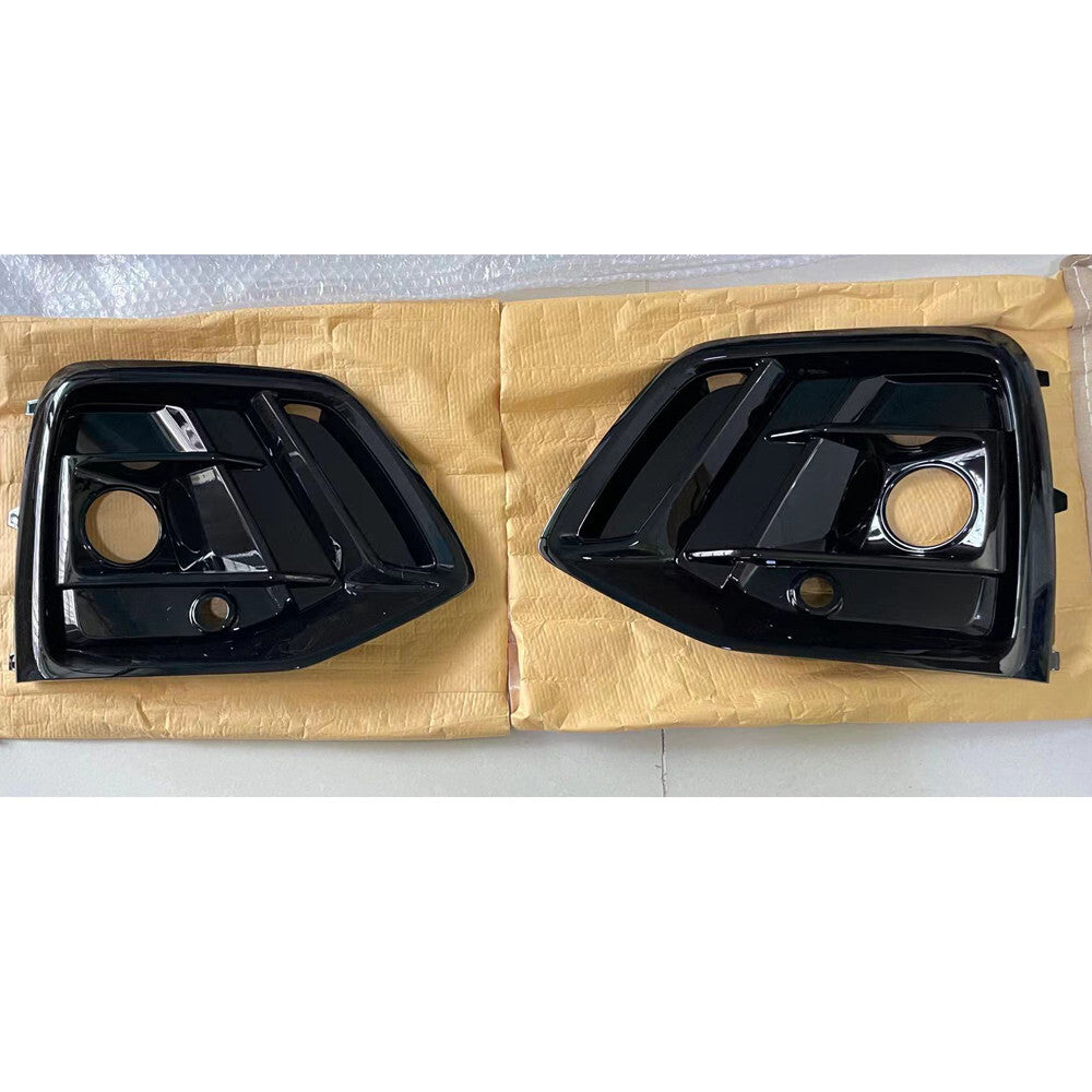 LRHR Fog Light Cover Fog Lamp Frame Fit for Audi Q5 2021 2022 2023 Gloss Blakc