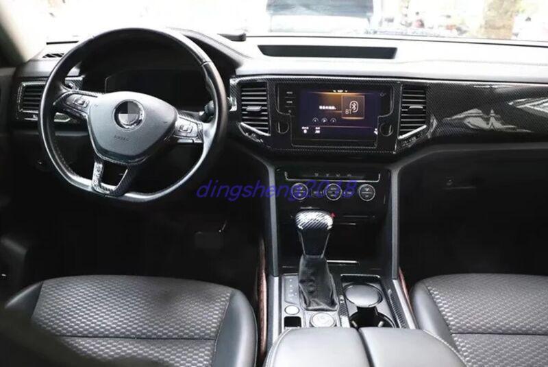 16-piece carbon fiber style interior trim kit for Volkswagen Teramont Atlas 2017-2020