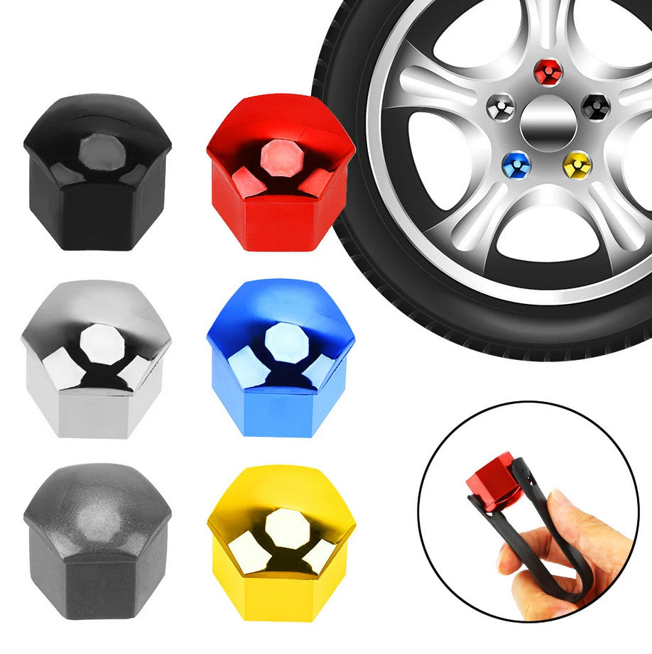 Car wheel nut cover, hub bolt protection cover, bolt black for Chevrolet
