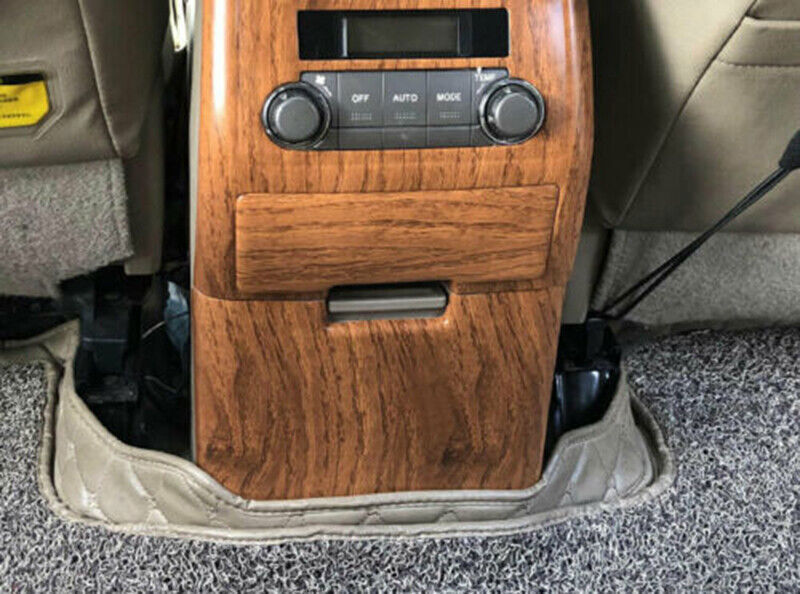 for Toyota Highlander 2008-2013 Wood Grain Rear Air Outlet Vent Panel Cover Trim