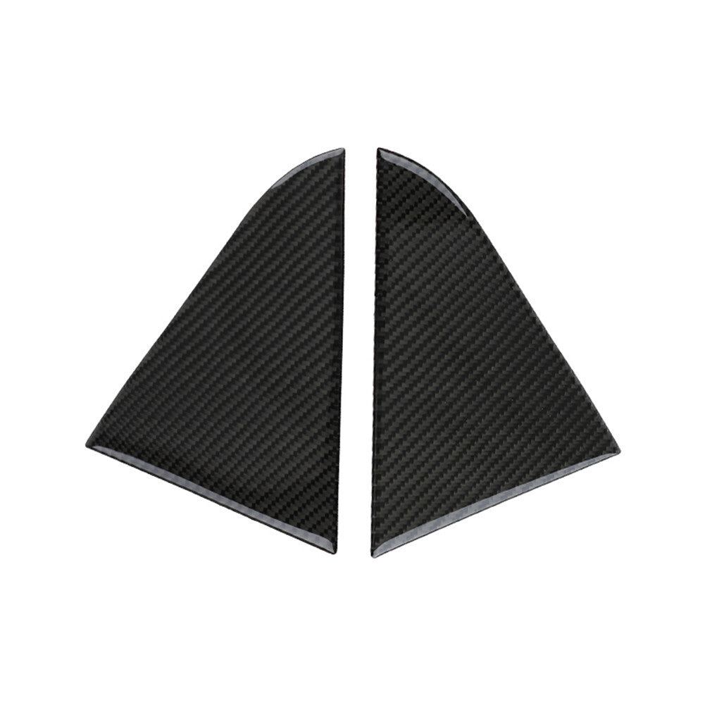 Carbon Fiber Triangle Window Sticker Cover Trim for Chevrolet for Cruze 2009-2015