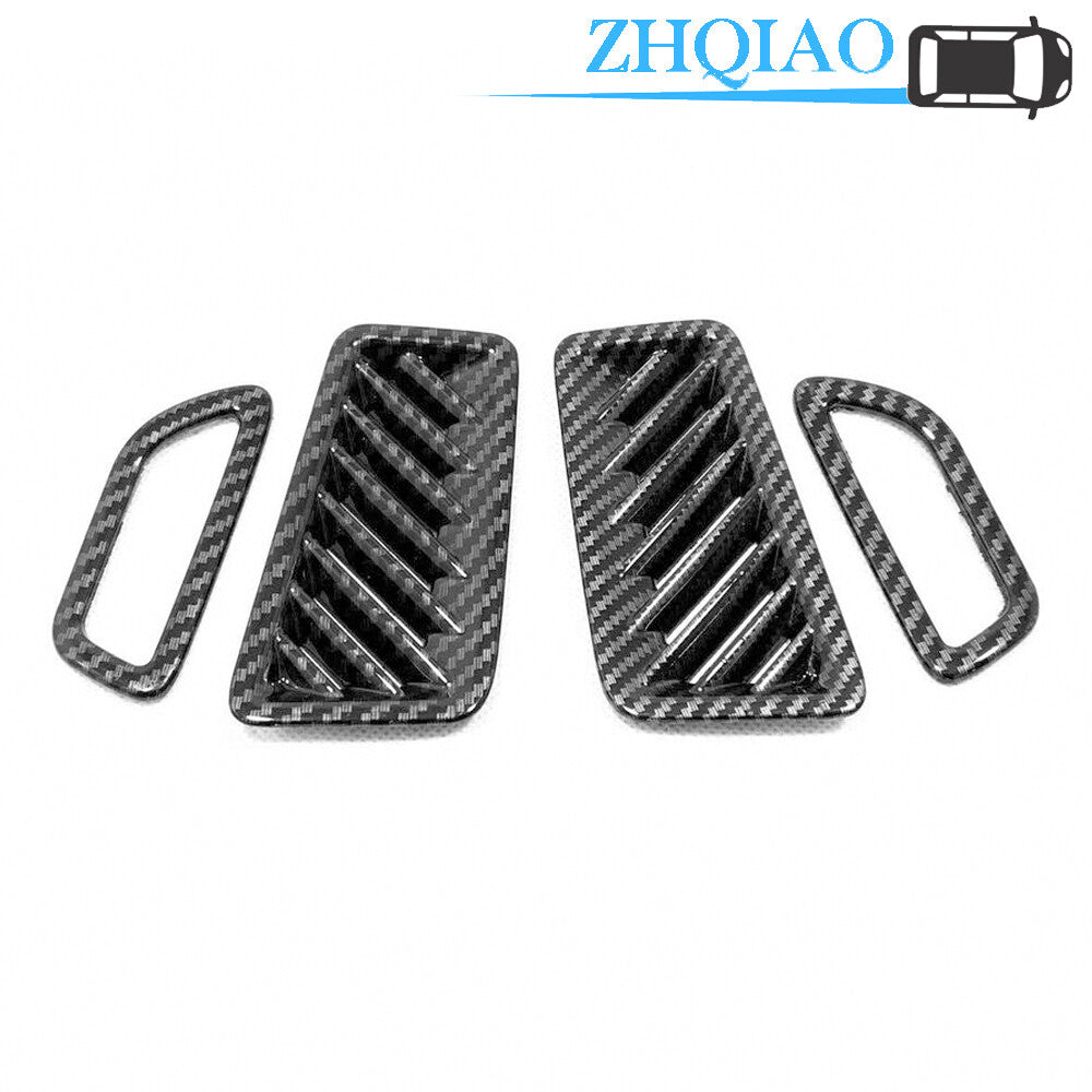 4PCS ABS Carbon Fiber Style Air Outlet Cover Trim Fits for Toyota RAV4 2019-2020