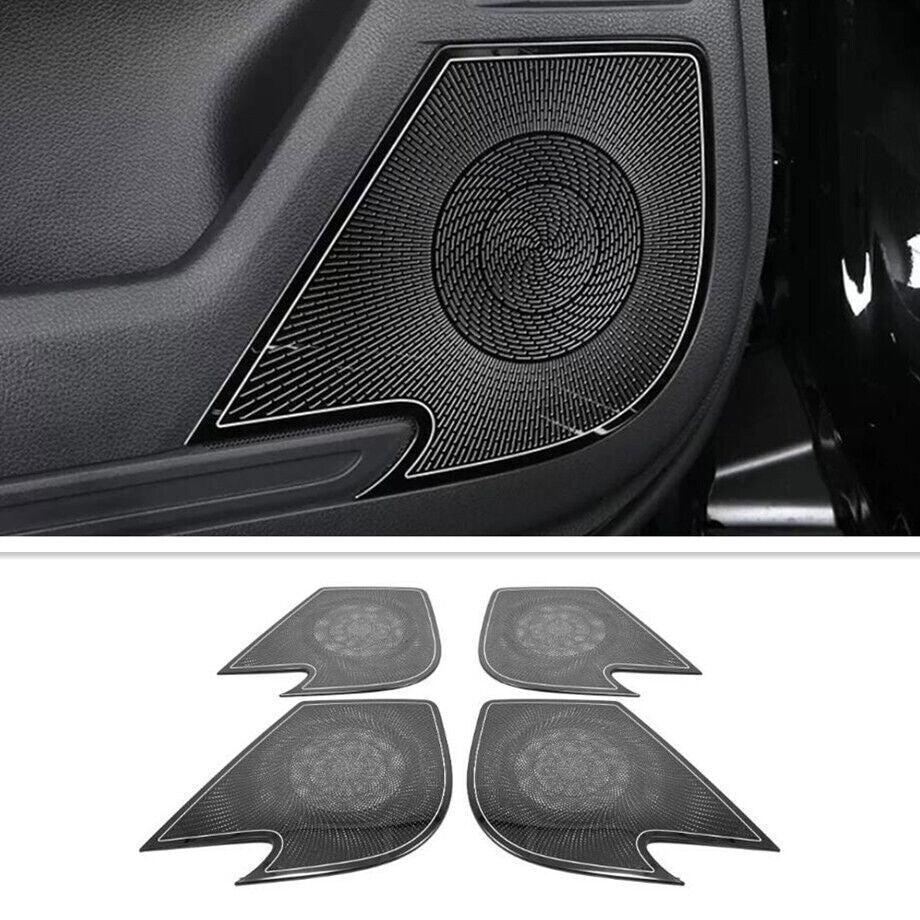 for Honda CR-V CRV 2023 2024 Black Titanium Interior Door Speaker Cover Trims 4P