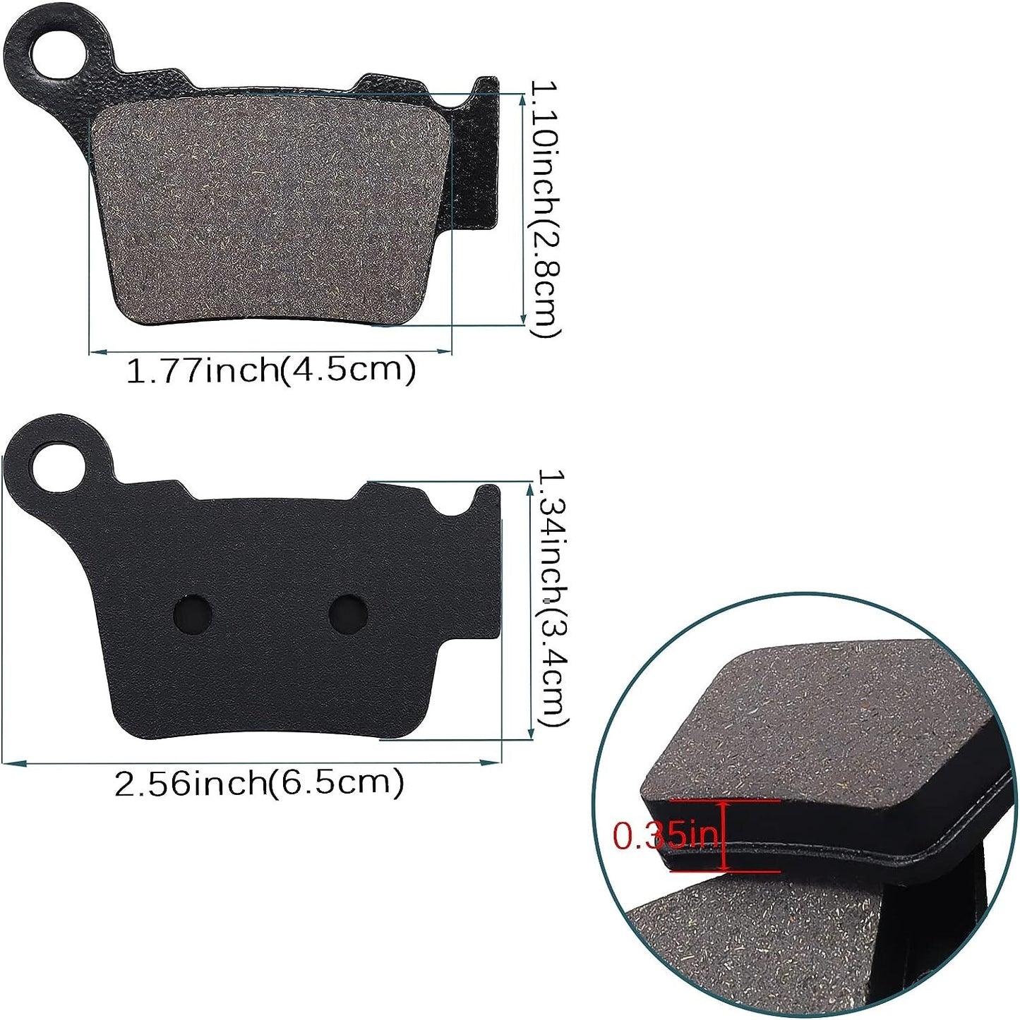 Brake Pads for HUSABERG TE 125 250 2012-14/FS 570 Supermoto 2010-12/FE 250 350