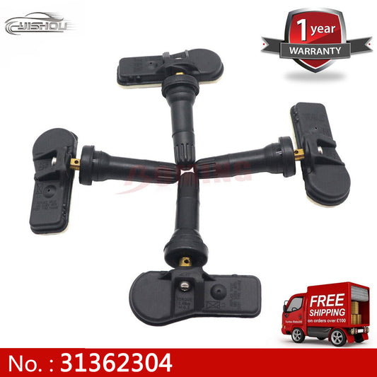 4 Tire Pressure Sensors (31362304) for Volvo S80, V60, V90, XC90, S60, S90 - New TPMS