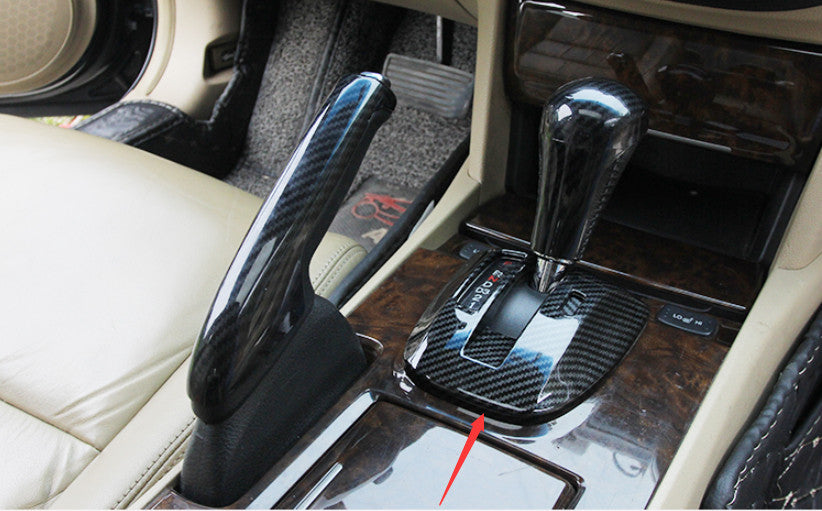 for Honda Accord 2008-2013 Carbon fiber Look Middle Console Gear Shift Panel 2X