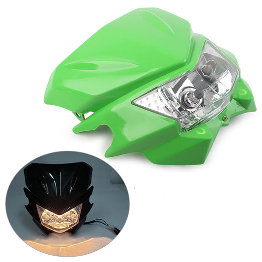 Frontscheinwerfer Verkleidung Hi/Lo f¨¹r Street Fighter Dirt Bike Motor Gr¨¹n