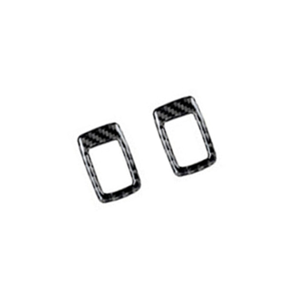 2Pcs Carbon Fiber Rear Door Power Window Cover Trim for BMW X1 F48 2016-2018
