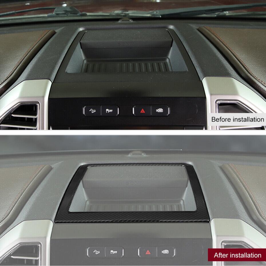 Carbon Dash Center Console Storage Box Frame Covers Trim For 2015-2020  for ford  F150