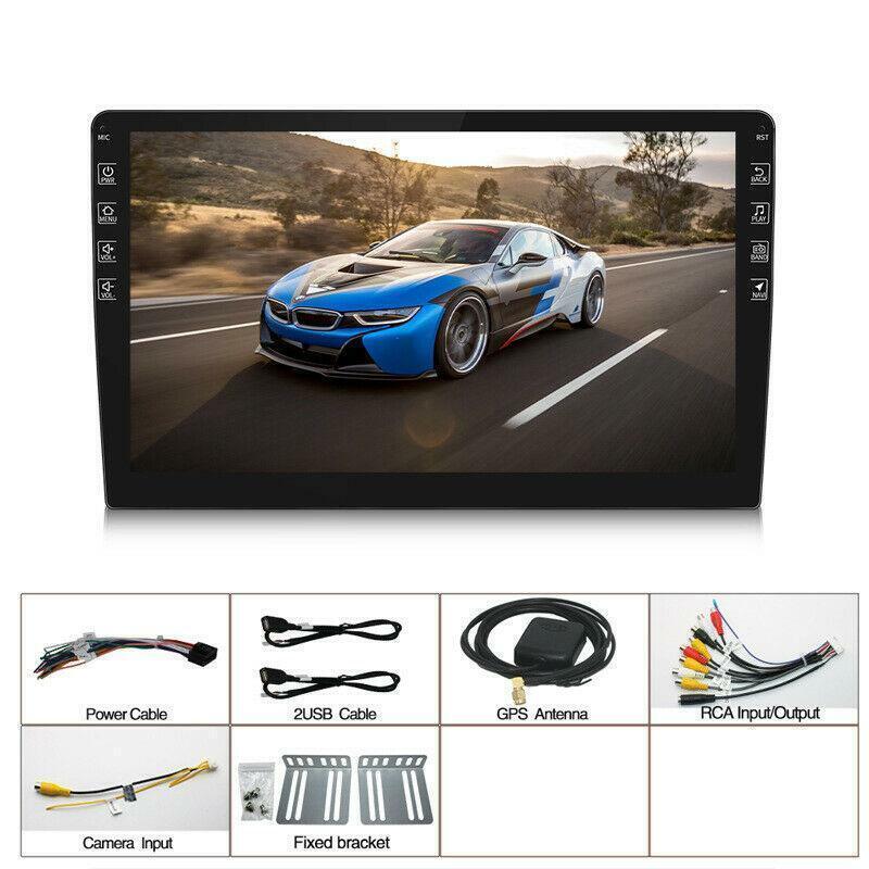9 Android 9.1 Car Stereo GPS Navigation MP5 Player WiFi Quad Core Radio 2Din