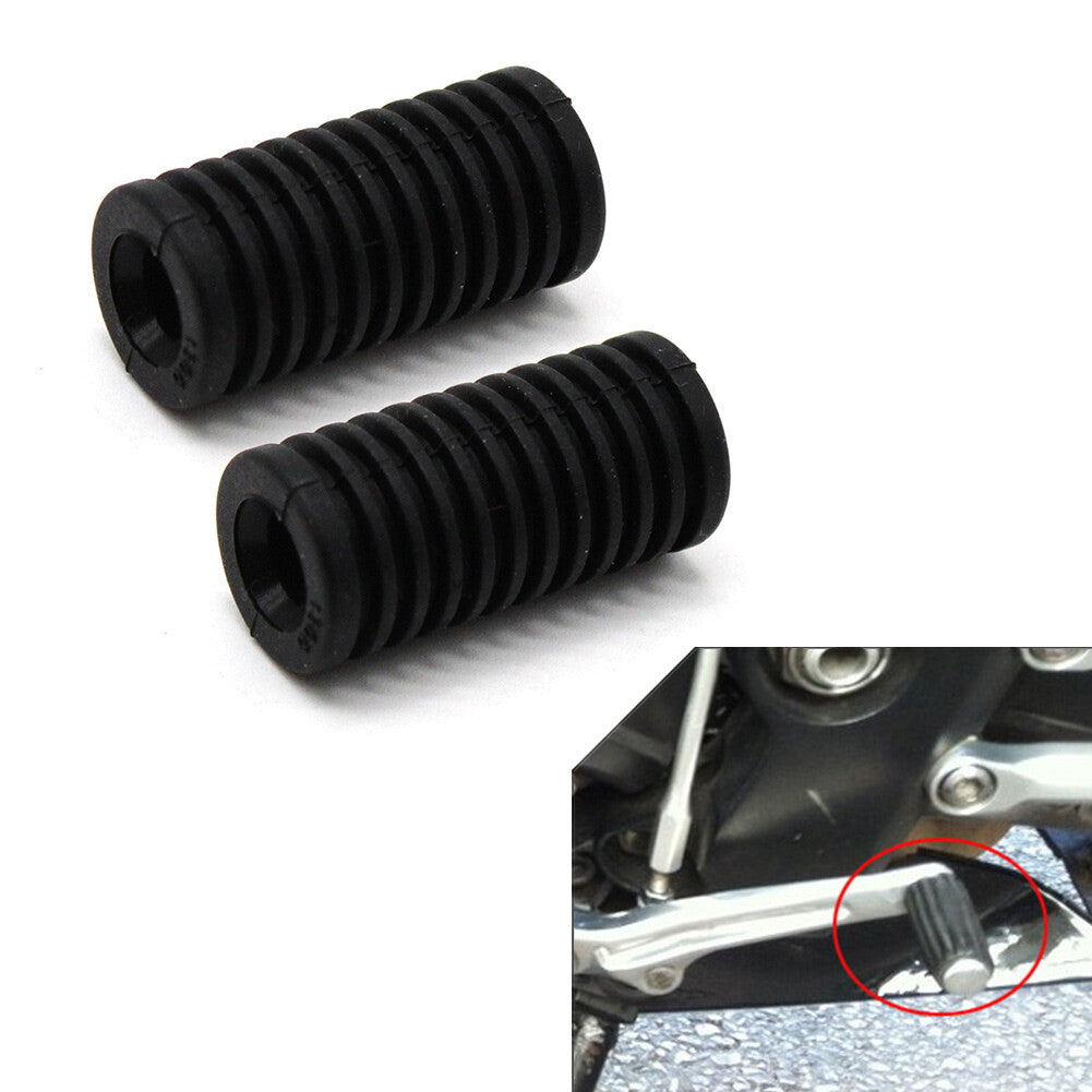 2pcs Gear Shifter Lever Shift Pedal Kick Foot Pegs Cover Pad Rubber Motorcycle