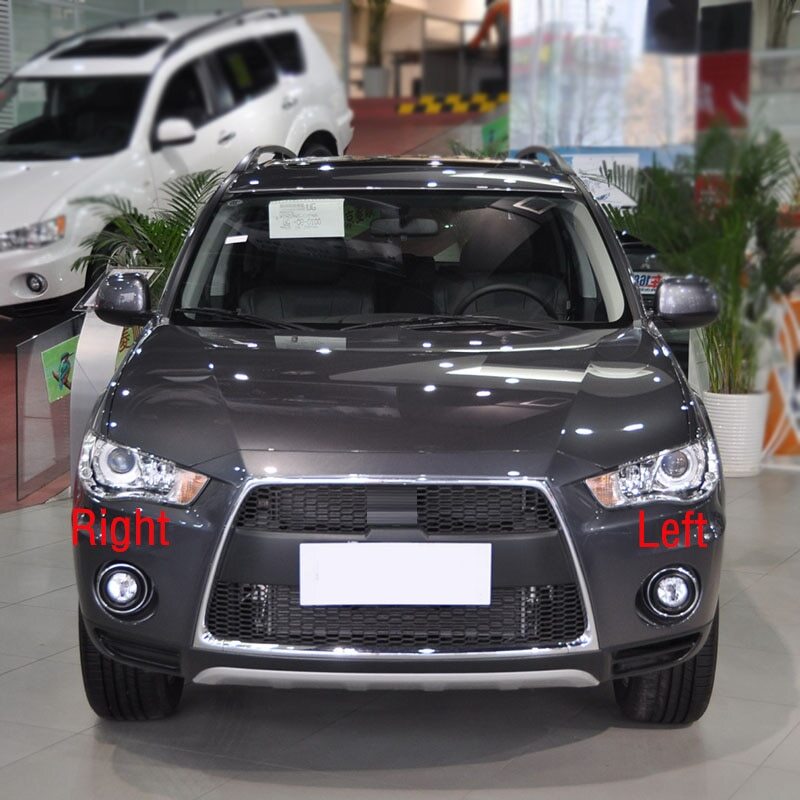 Front bumper fog light cover for Mitsubishi Outlander 2010-2012 ABS chrome
