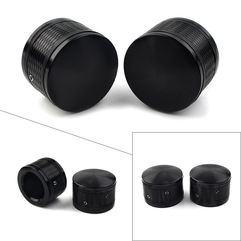 2PCS Fit for Harley Touring FLTR Road King FLHT Front Axle Nut Cover Cap Bolt Kit