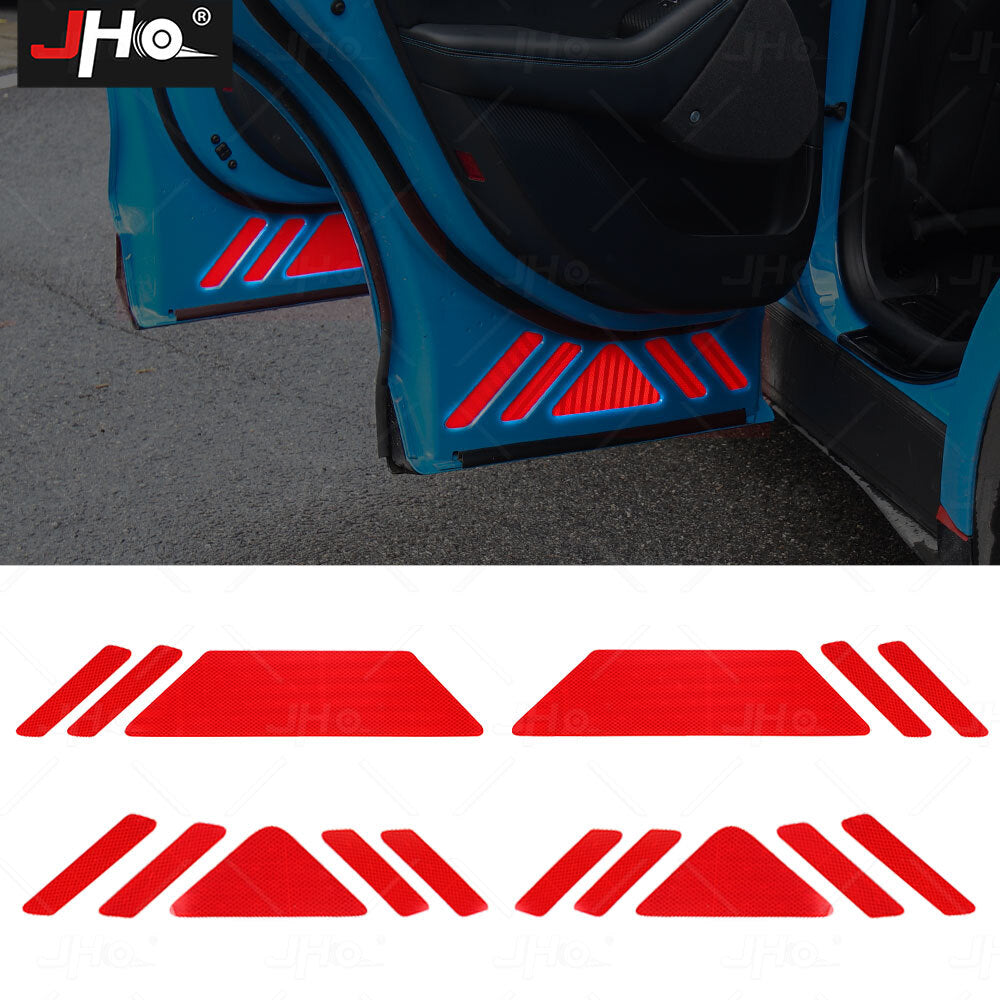 Car Door Open Reflective Tape Sticker Film Warning Decal Safe for Mustang Mach E