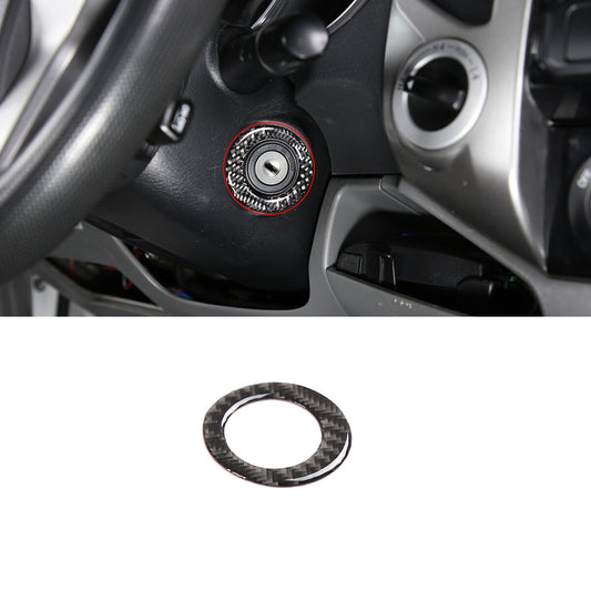 Black carbon fiber main drive door speaker cover trim for Corvette C7 2014-2019