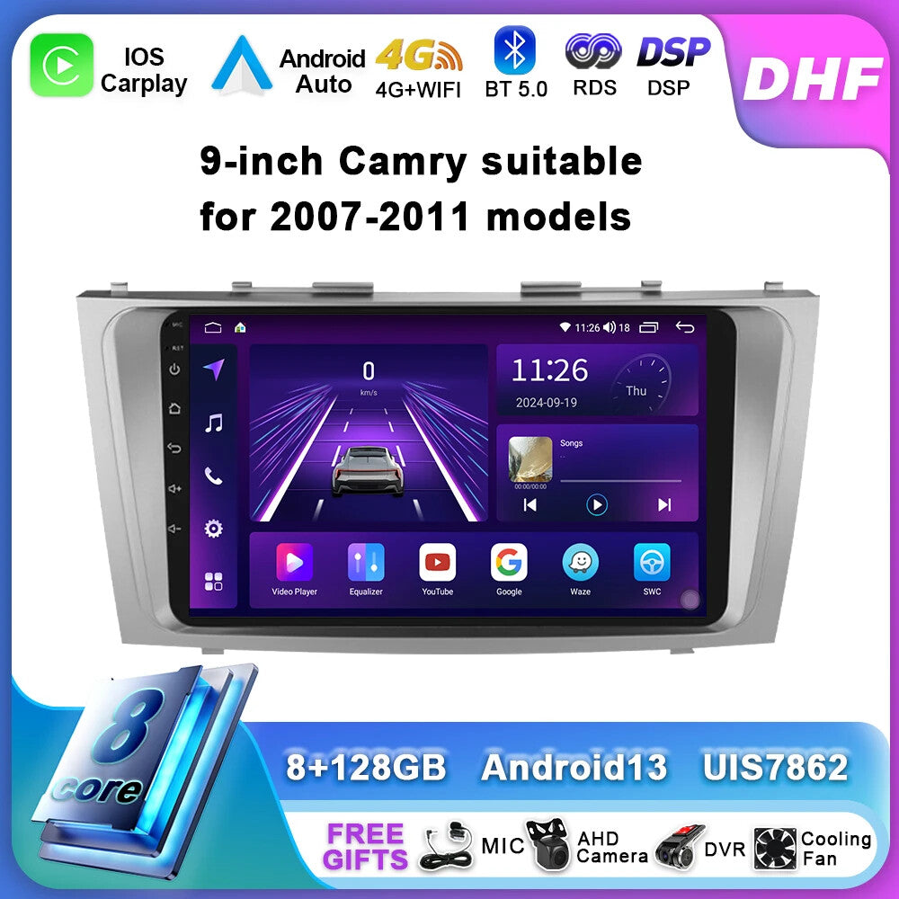 for Toyota for Camry 2007-2011 Aurion 2006 -2011 Android Car Radio GPS Player Screen