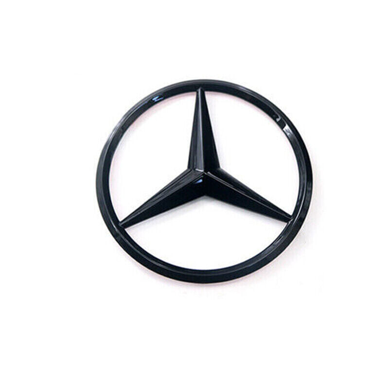 FOR C250 W204 C63 C300 AMG Trunk Star Emblem GLOSSY BLACK Rear Logo Badge