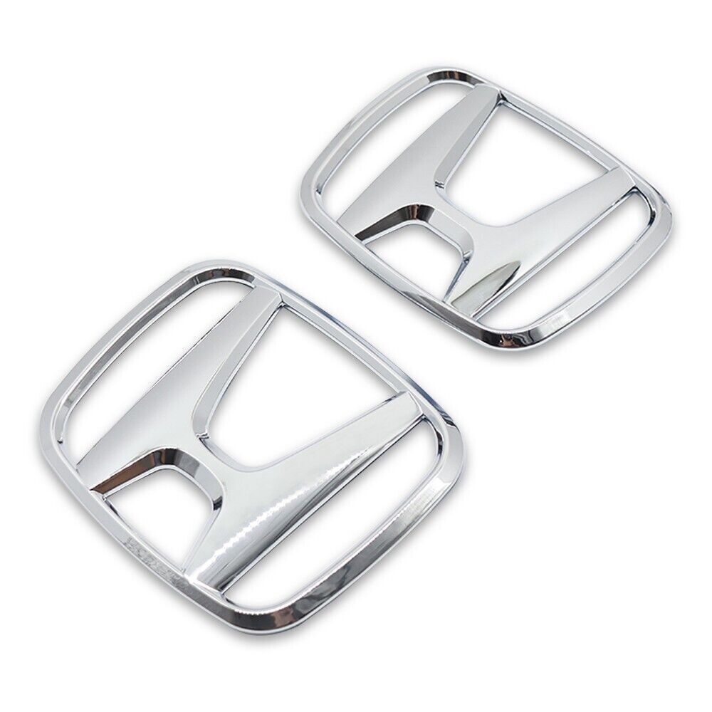 for Civic FC 2016 - 2021 Front Badge Sticker Decal Silver Badge Enhancement
